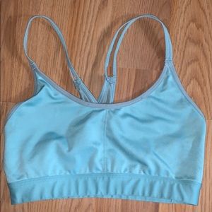 Sky blue sports top
